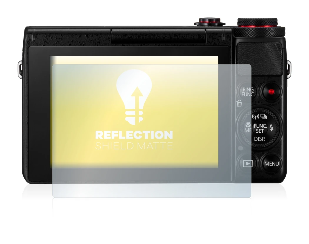 Imagen del dispositivo Canon PowerShot G7 X G7X con una amplia variedad de protectores de pantalla.