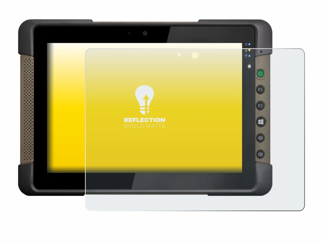 Imagen del dispositivo Getac T800 con una amplia variedad de protectores de pantalla.