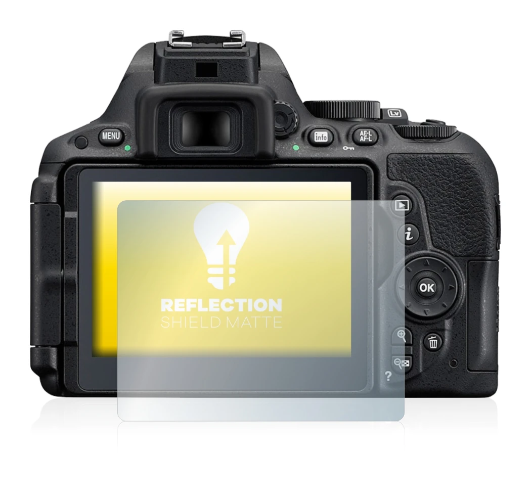 Imagen del dispositivo Nikon D5500 con una amplia variedad de protectores de pantalla.