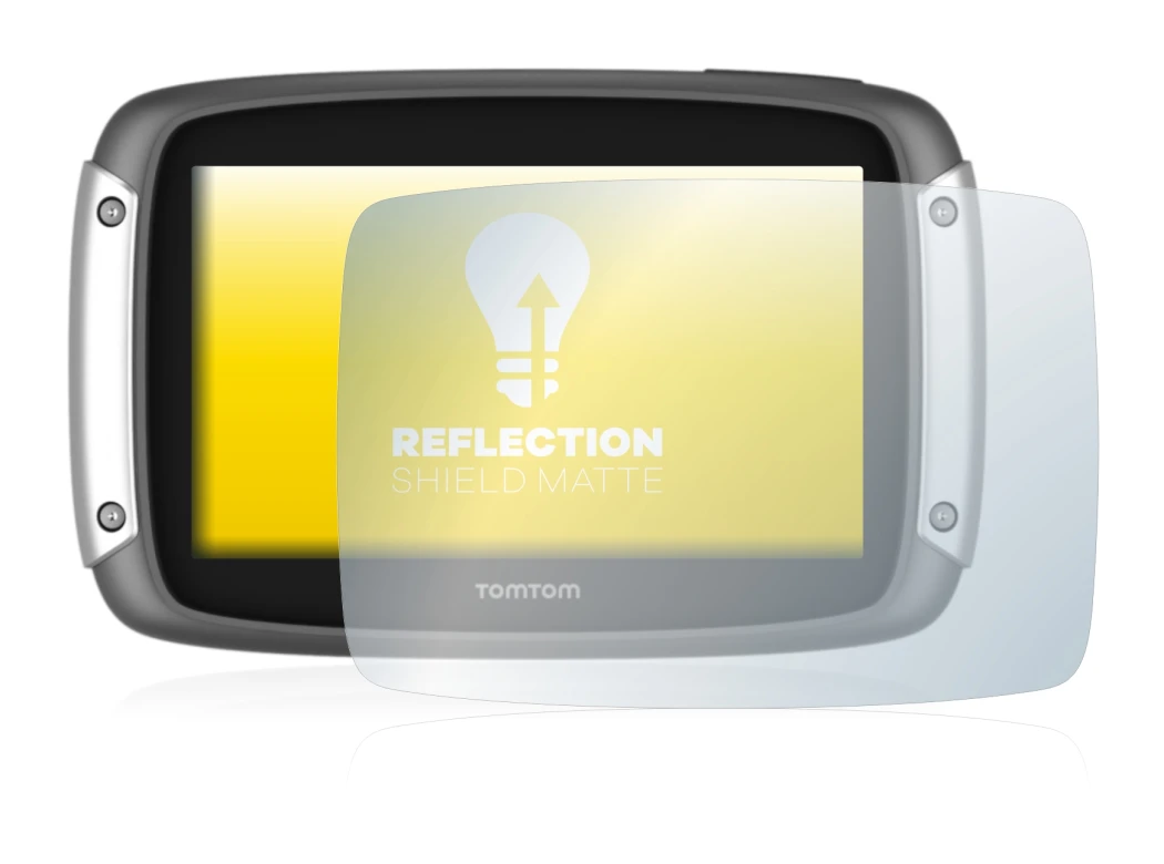Imagen del dispositivo TomTom Rider 400 con una amplia variedad de protectores de pantalla.