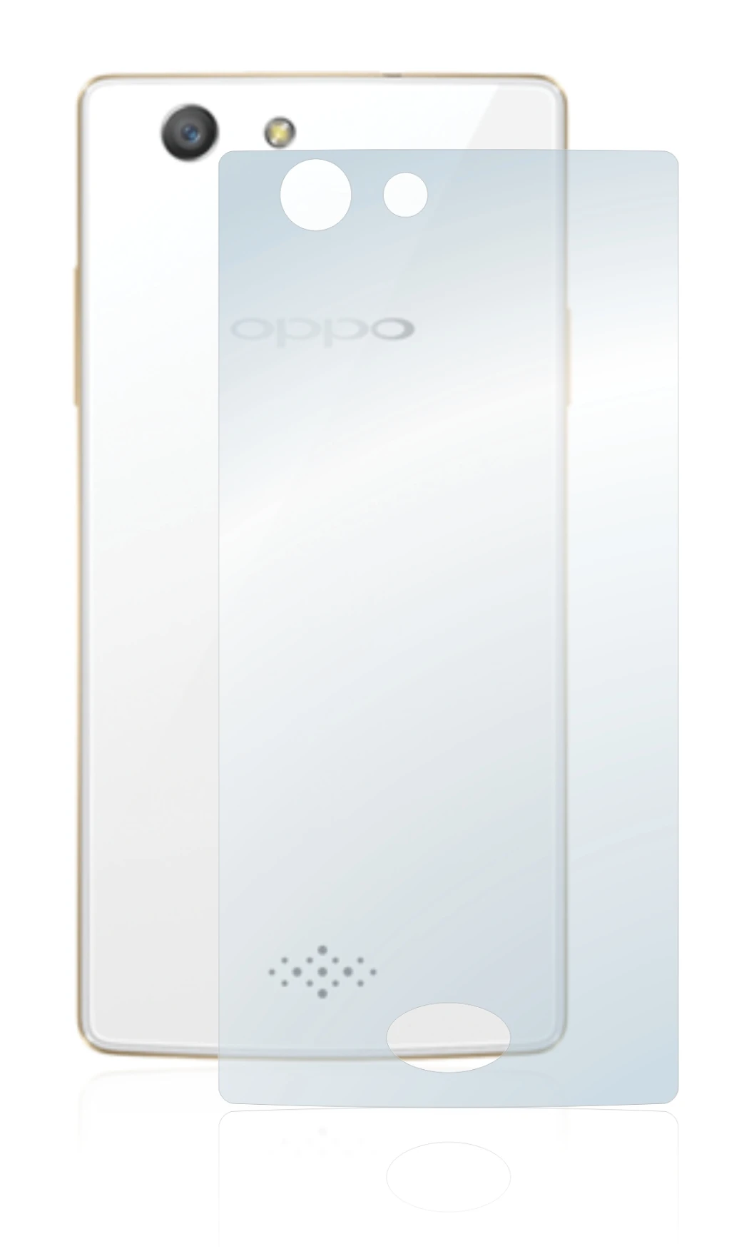 Imagen del dispositivo Oppo A31 2015 (Trasera) con una amplia variedad de protectores de pantalla.