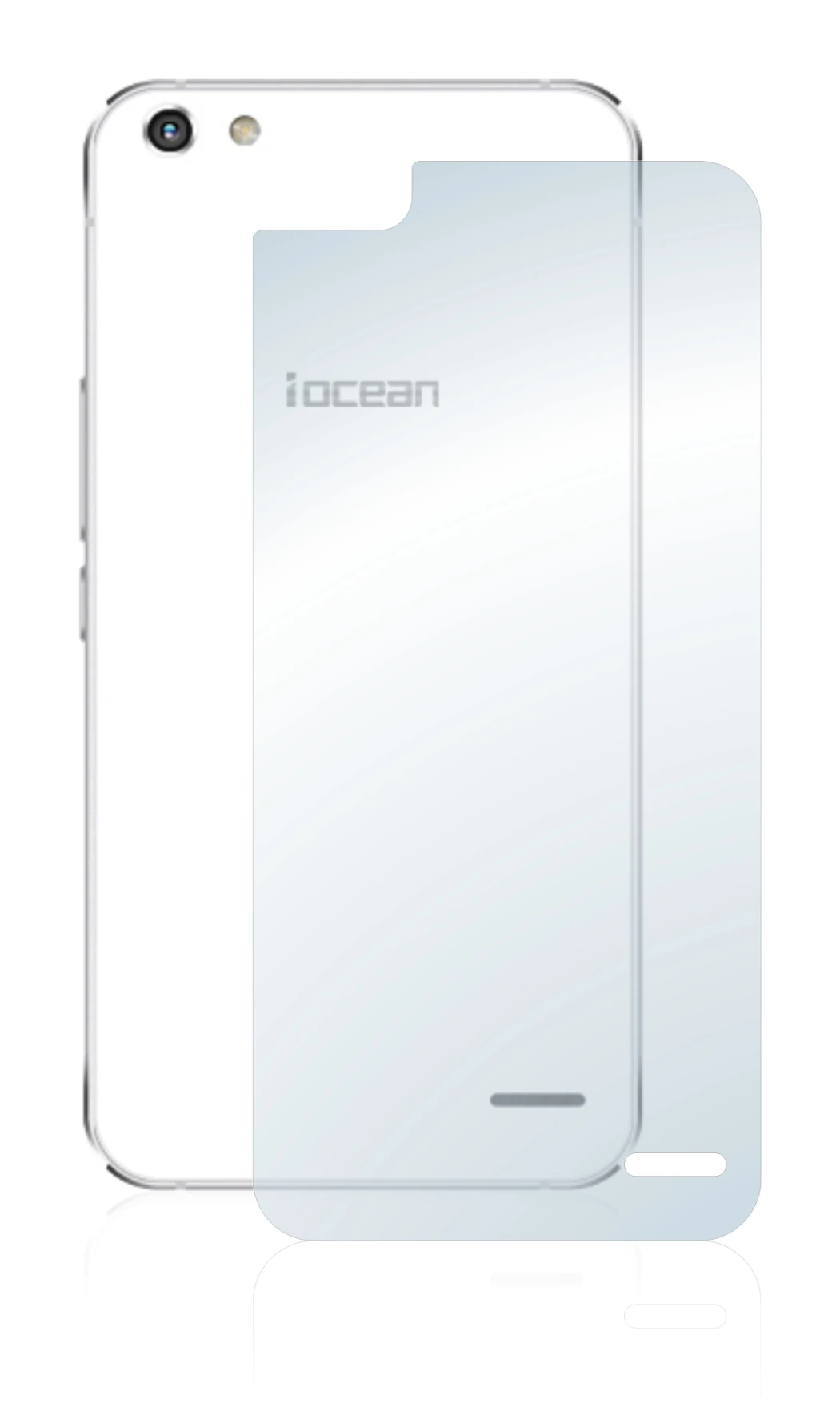 Imagen del dispositivo iOcean X9 (Trasero) con una amplia variedad de protectores de pantalla.