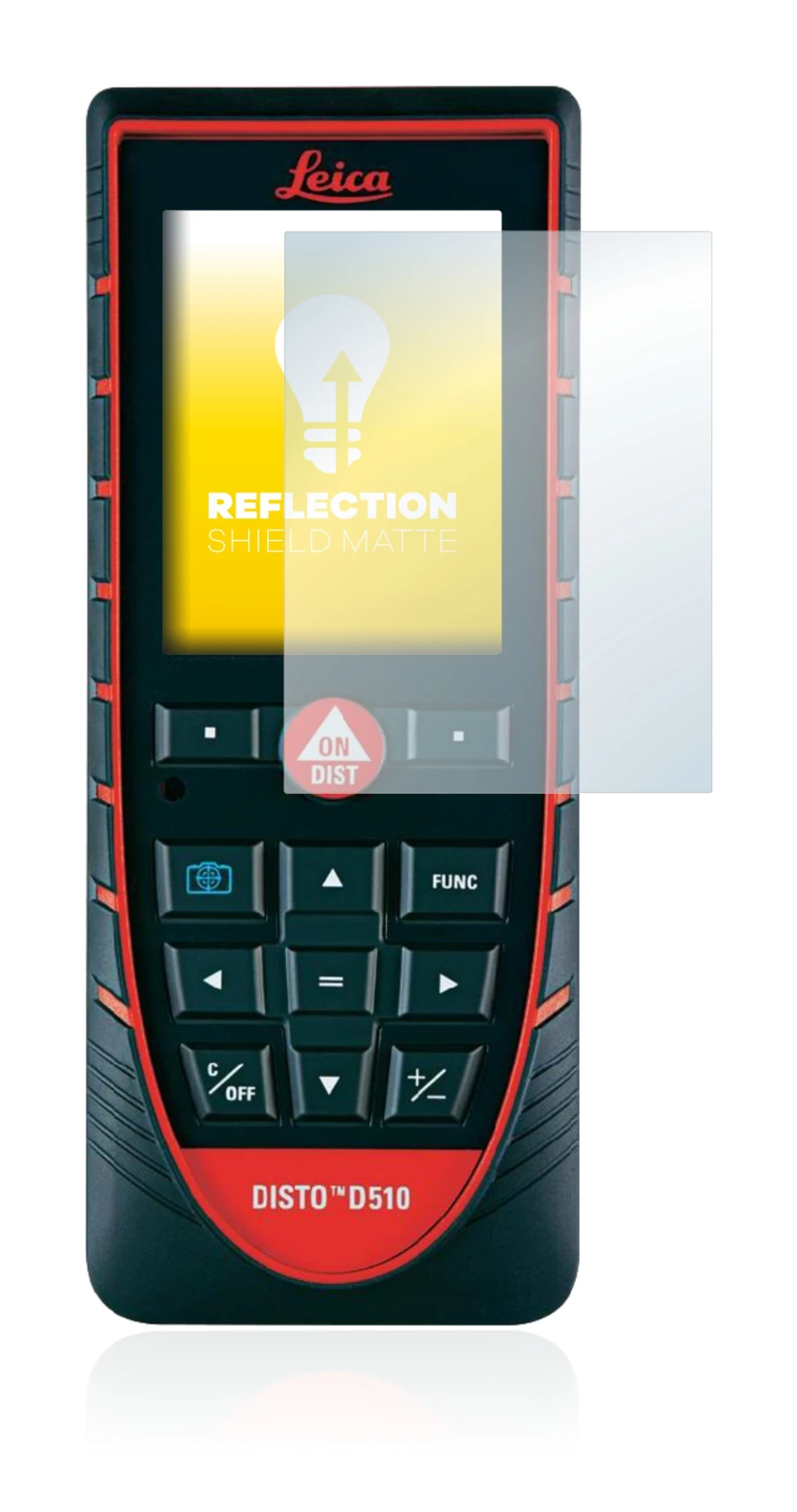 Imagen del dispositivo Leica DISTO D510 con una amplia variedad de protectores de pantalla.