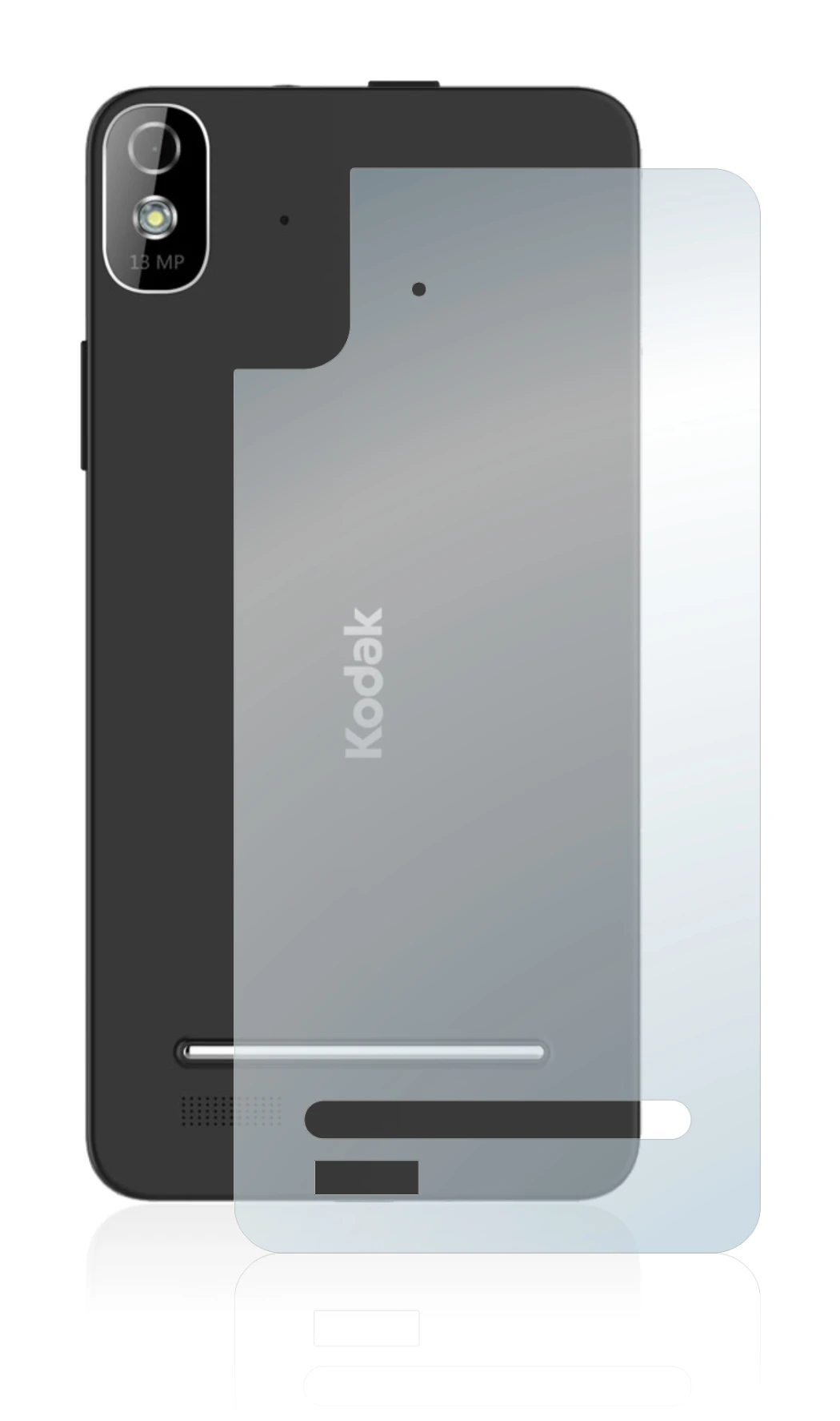 Imagen del dispositivo Kodak IM5 Trasero con una amplia variedad de protectores de pantalla.