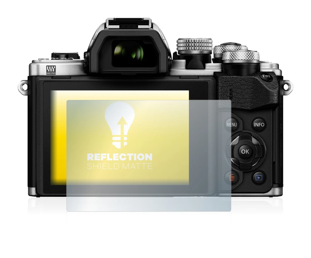 Imagen del dispositivo Olympus OM-D E-M10 Mark II con una amplia variedad de protectores de pantalla.