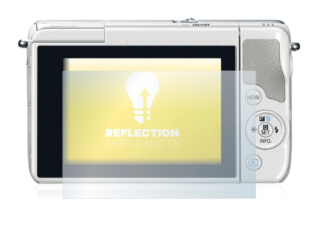 Imagen del dispositivo Canon EOS M10 con una amplia variedad de protectores de pantalla.