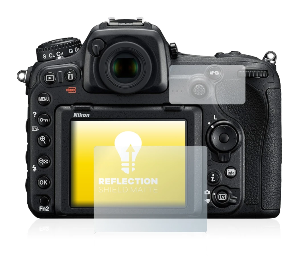 Imagen del dispositivo Nikon D500 con una amplia variedad de protectores de pantalla.