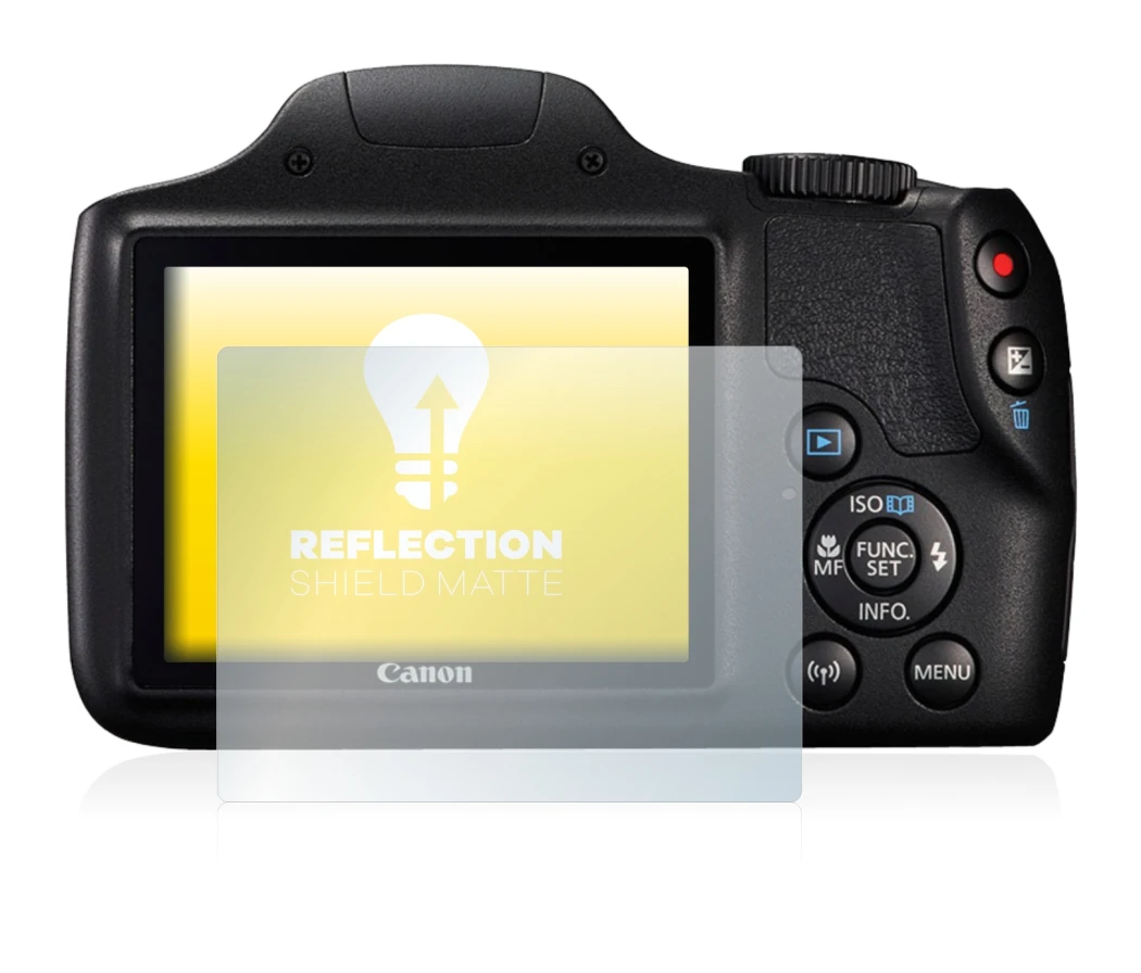 Imagen del dispositivo Canon PowerShot SX540 HS con una amplia variedad de protectores de pantalla.