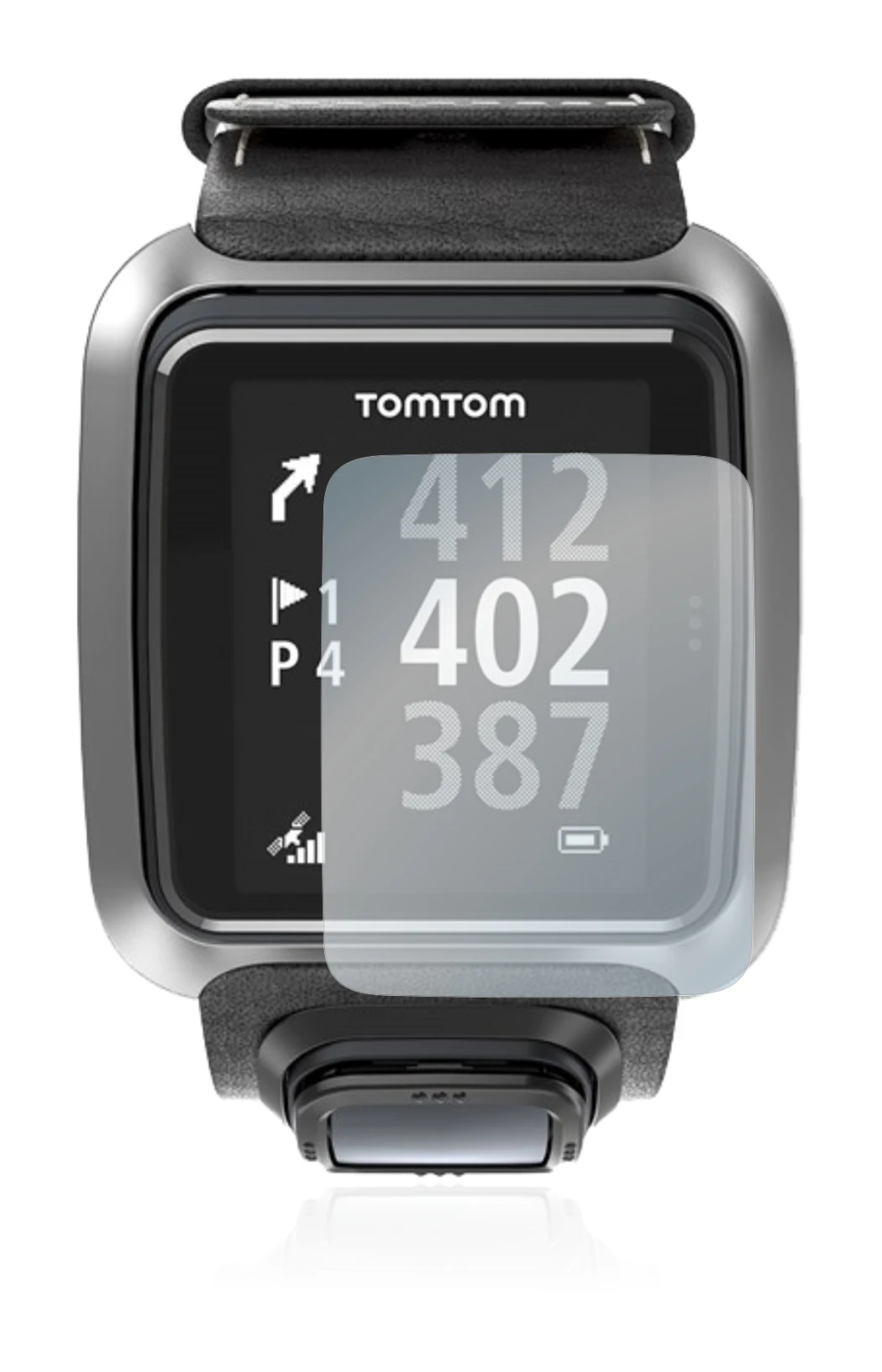 Imagen del dispositivo TomTom Golfer 2 con una amplia variedad de protectores de pantalla.