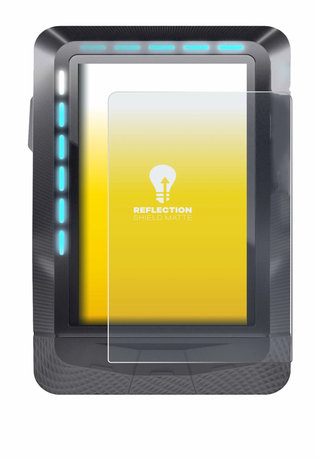 Imagen del dispositivo Wahoo Elemnt GPS con una amplia variedad de protectores de pantalla.