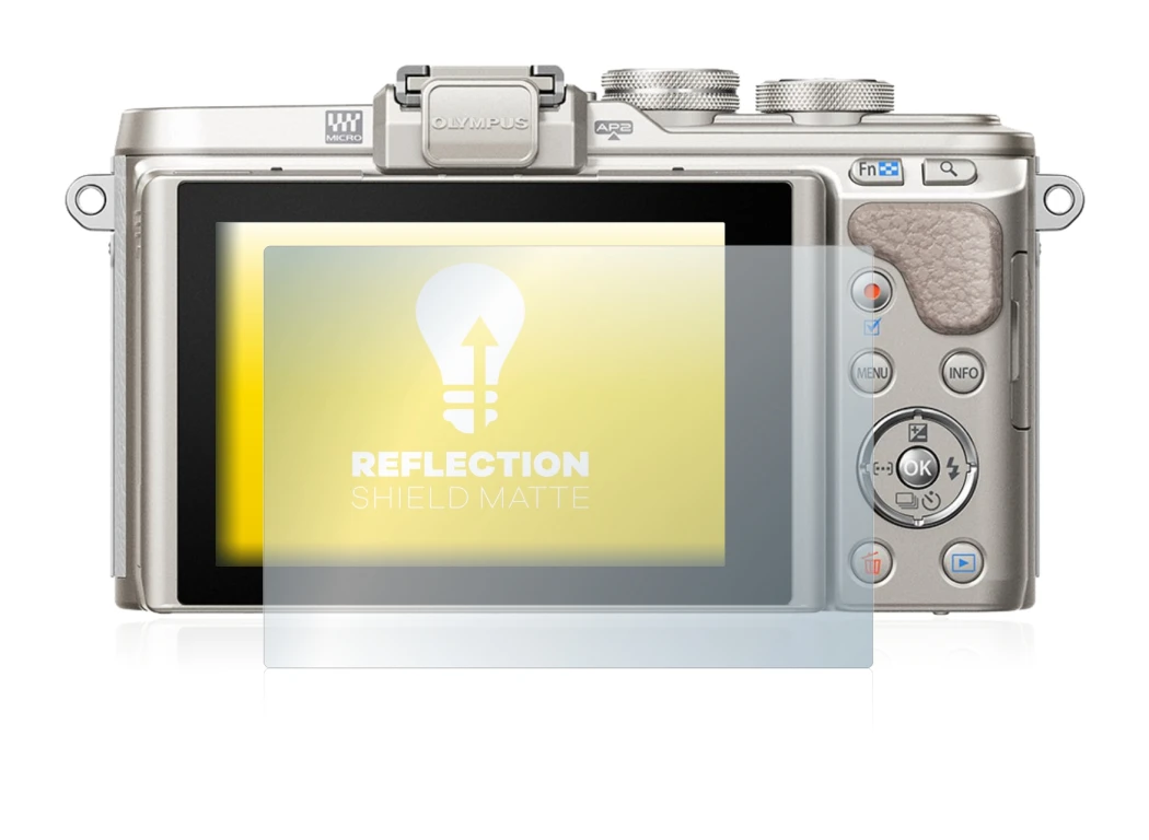 Imagen del dispositivo Olympus PEN E-PL8 con una amplia variedad de protectores de pantalla.