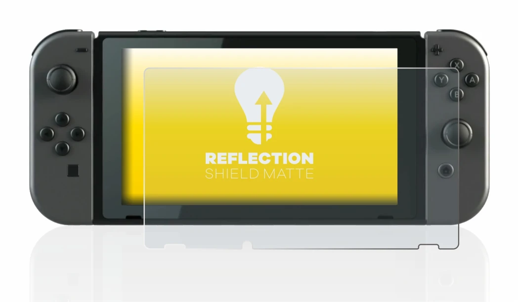 Imagen del dispositivo Nintendo Switch con una amplia variedad de protectores de pantalla.