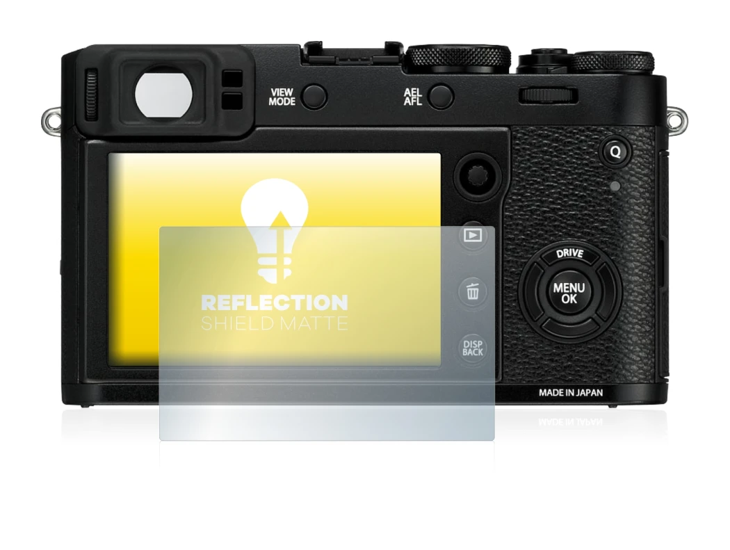 Imagen del dispositivo Fujifilm X100F con una amplia variedad de protectores de pantalla.