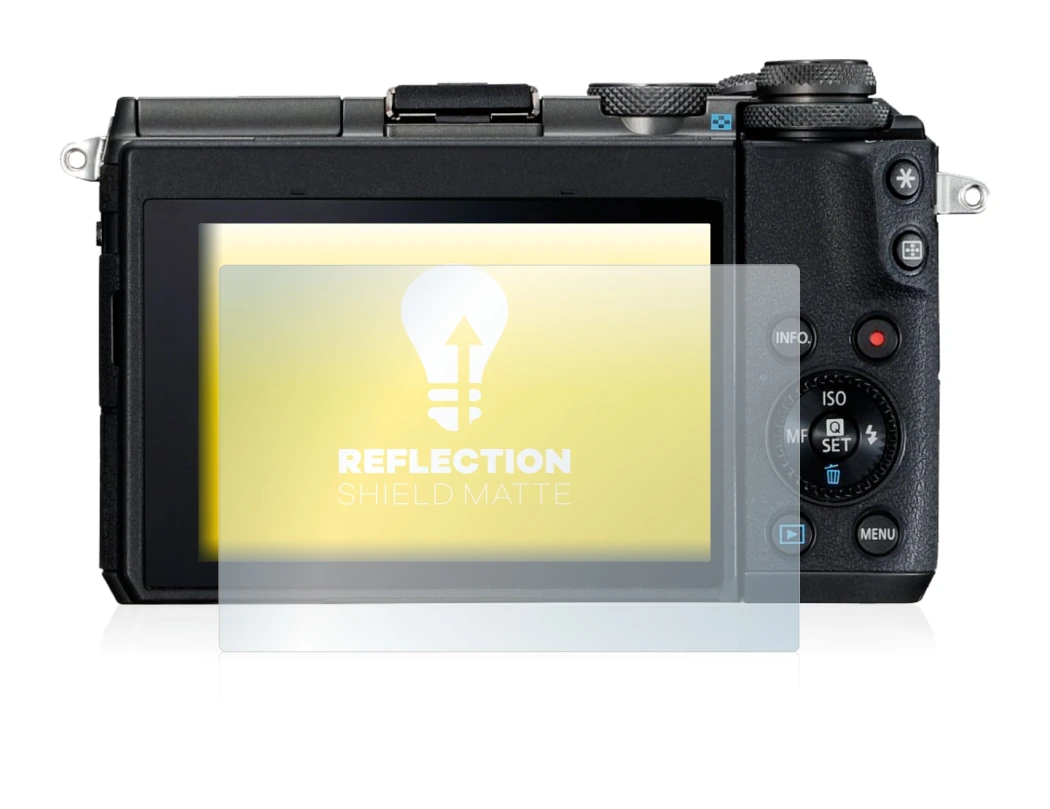 Imagen del dispositivo Canon EOS M6 con una amplia variedad de protectores de pantalla.