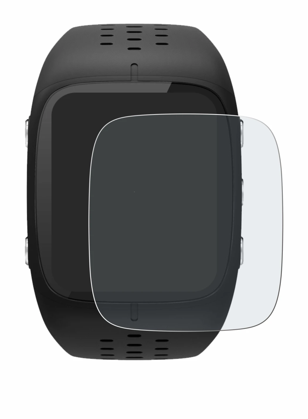 Imagen del dispositivo Polar M430 con una amplia variedad de protectores de pantalla.