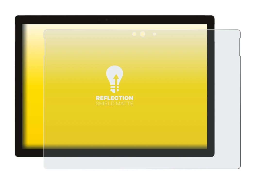 Imagen del dispositivo Microsoft Surface Pro 5 2017 con una amplia variedad de protectores de pantalla.