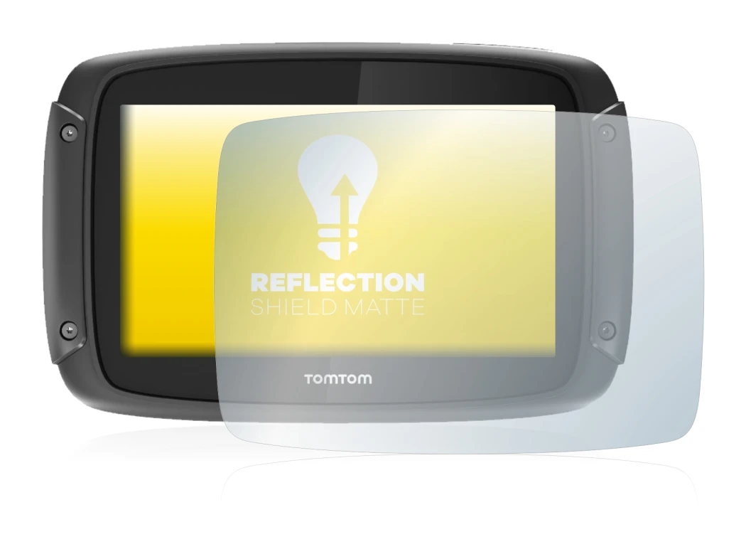 Imagen del dispositivo TomTom Rider 450 con una amplia variedad de protectores de pantalla.