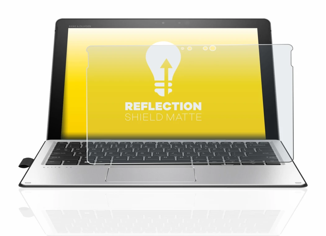 Imagen del dispositivo HP Elite x2 1012 G2 con una amplia variedad de protectores de pantalla.