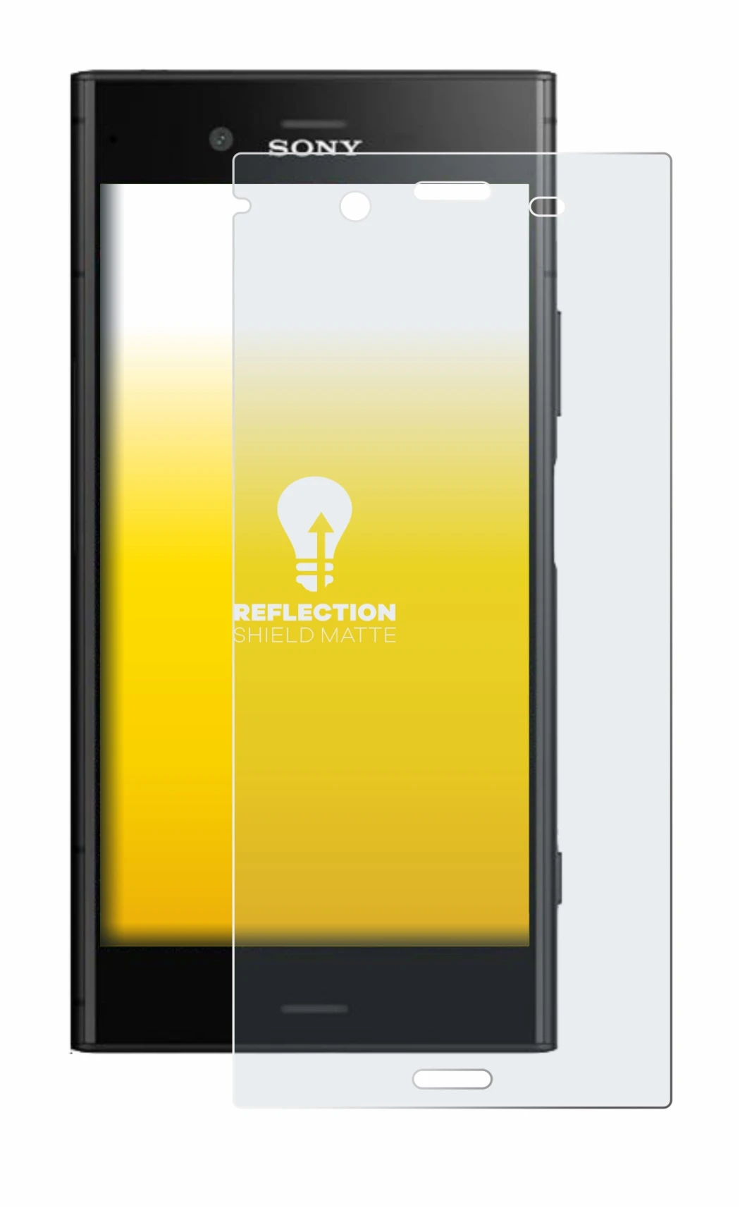 Imagen del dispositivo Sony Xperia XZ1 con una amplia variedad de protectores de pantalla.