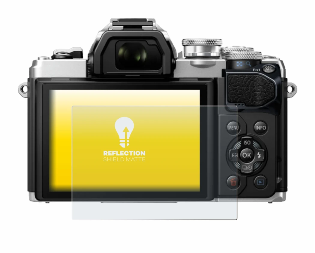 Imagen del dispositivo Olympus OM-D E-M10 Mark III con una amplia variedad de protectores de pantalla.