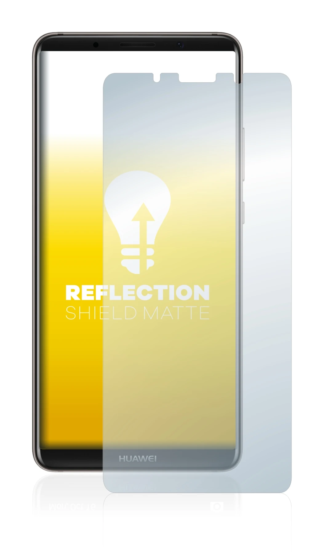 Imagen del dispositivo Huawei Mate 10 Pro con una amplia variedad de protectores de pantalla.