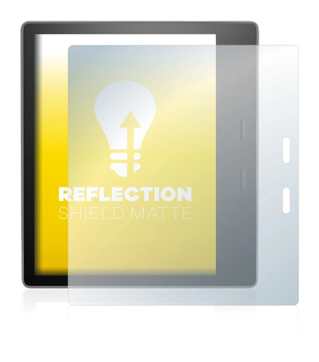 Imagen del dispositivo Amazon Kindle Oasis 2017 (9a Gen.) con una amplia variedad de protectores de pantalla.