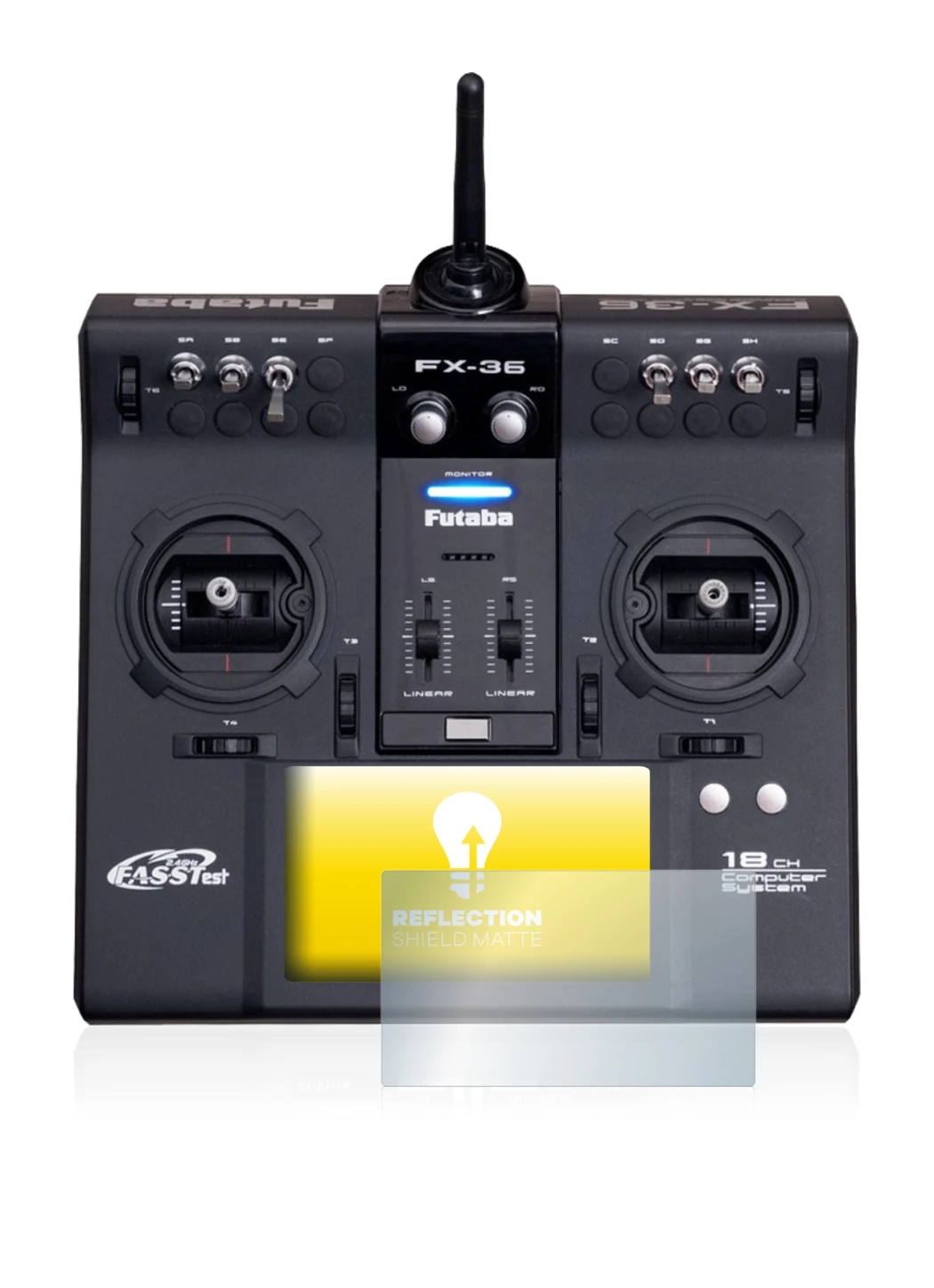 Imagen del dispositivo Robbe Futaba FX-36 con una amplia variedad de protectores de pantalla.