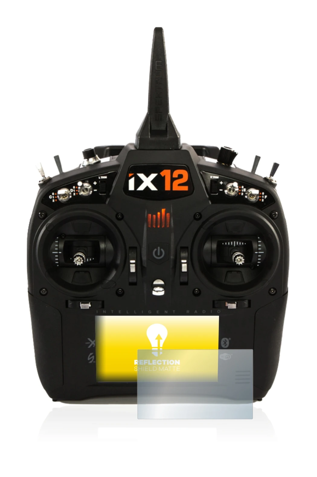 Imagen del dispositivo Spektrum IX12 con una amplia variedad de protectores de pantalla.