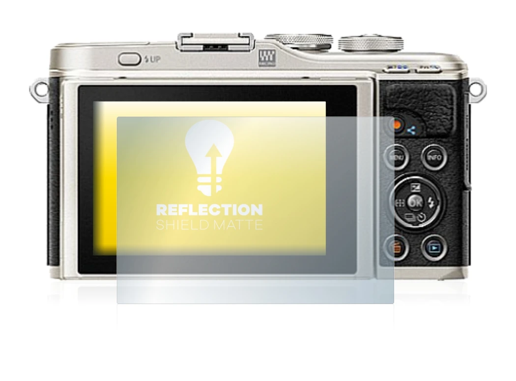 Imagen del dispositivo Olympus PEN E-PL9 con una amplia variedad de protectores de pantalla.