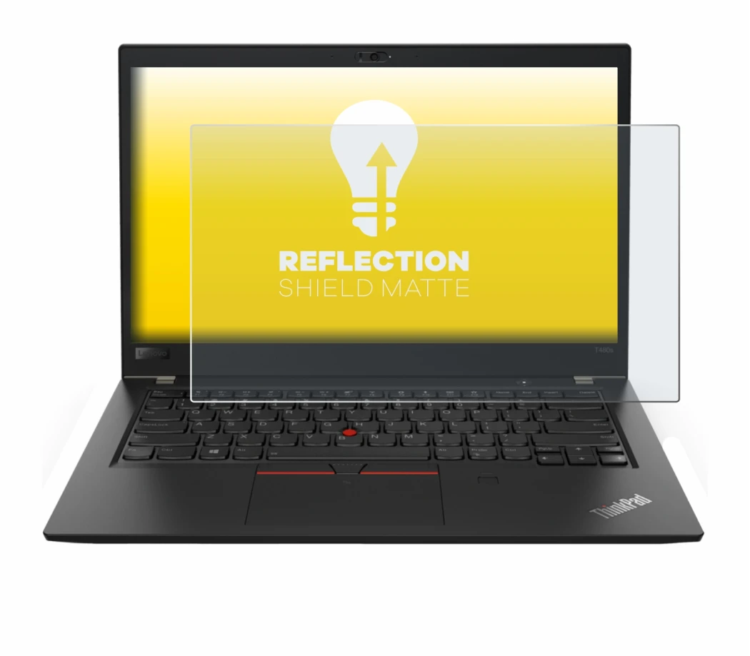Imagen del dispositivo Lenovo ThinkPad T480s con una amplia variedad de protectores de pantalla.