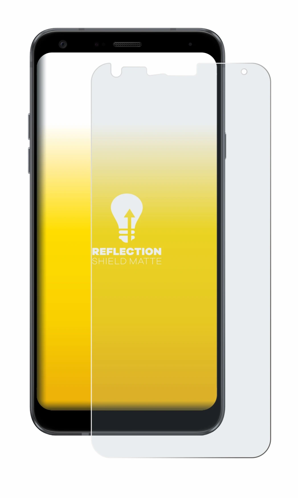 Imagen del dispositivo LG Q7 con una amplia variedad de protectores de pantalla.