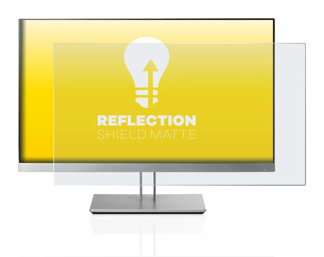 Imagen del dispositivo HP EliteDisplay E233 con una amplia variedad de protectores de pantalla.