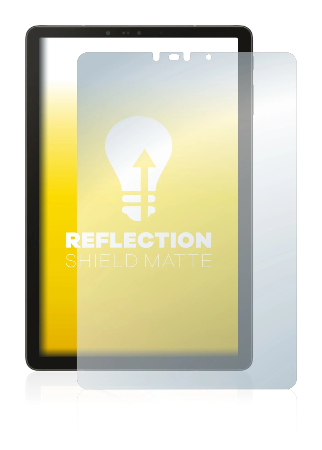 Imagen del dispositivo Samsung Galaxy Tab S4 10.5 con una amplia variedad de protectores de pantalla.