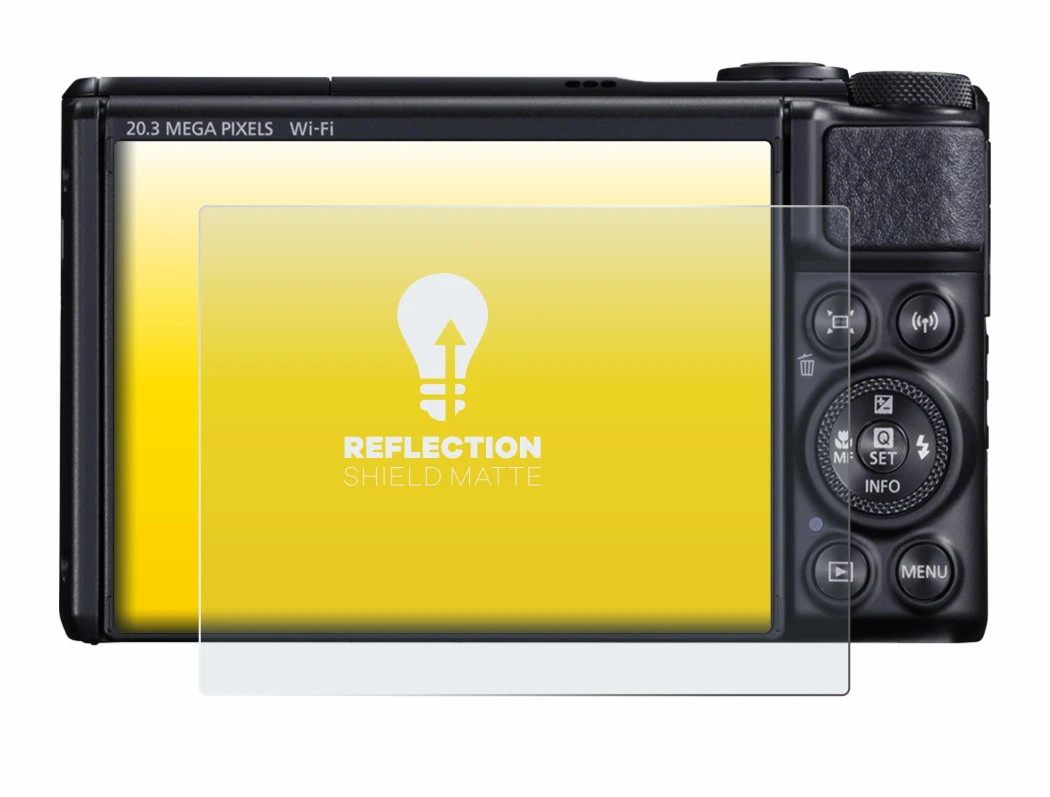 Imagen del dispositivo Canon PowerShot SX740 HS con una amplia variedad de protectores de pantalla.
