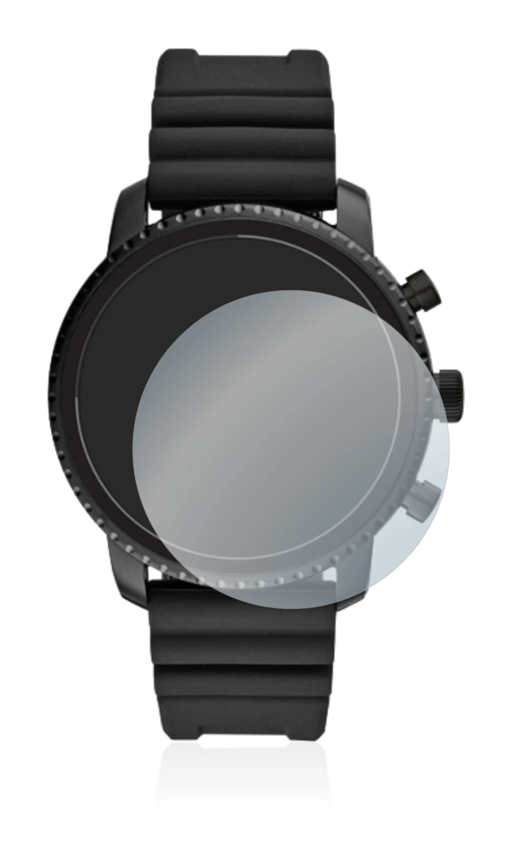Imagen del dispositivo Fossil Q Explorist HR (4.Gen) con una amplia variedad de protectores de pantalla.