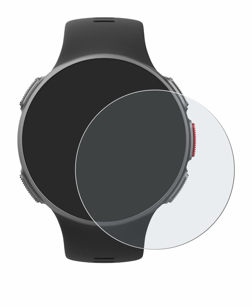 Imagen del dispositivo Polar Vantage V con una amplia variedad de protectores de pantalla.