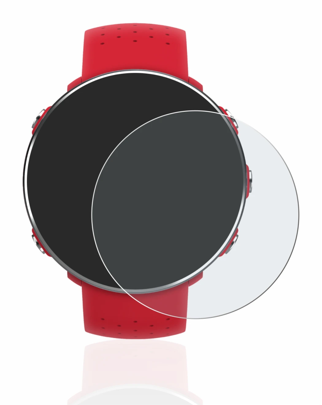 Imagen del dispositivo Polar Vantage M con una amplia variedad de protectores de pantalla.
