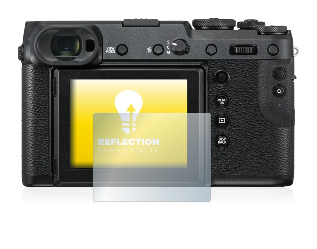 Imagen del dispositivo Fujifilm GFX 50R con una amplia variedad de protectores de pantalla.