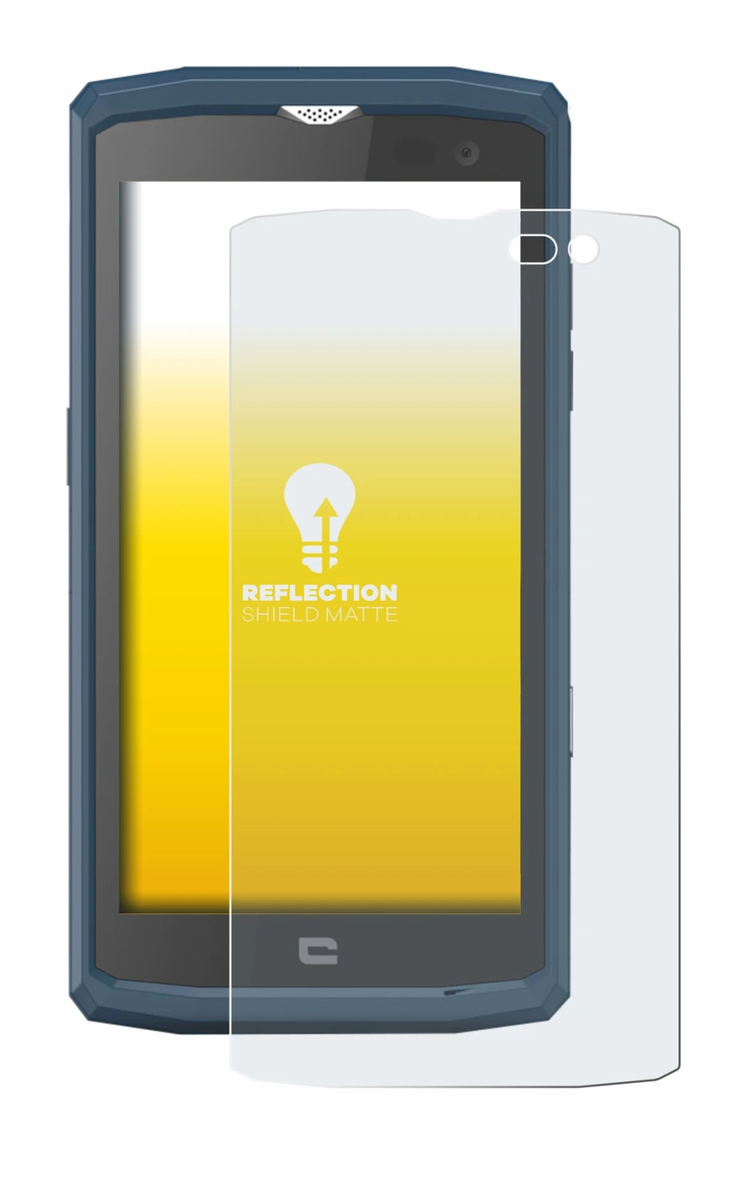 Imagen del dispositivo Crosscall Core X3 con una amplia variedad de protectores de pantalla.