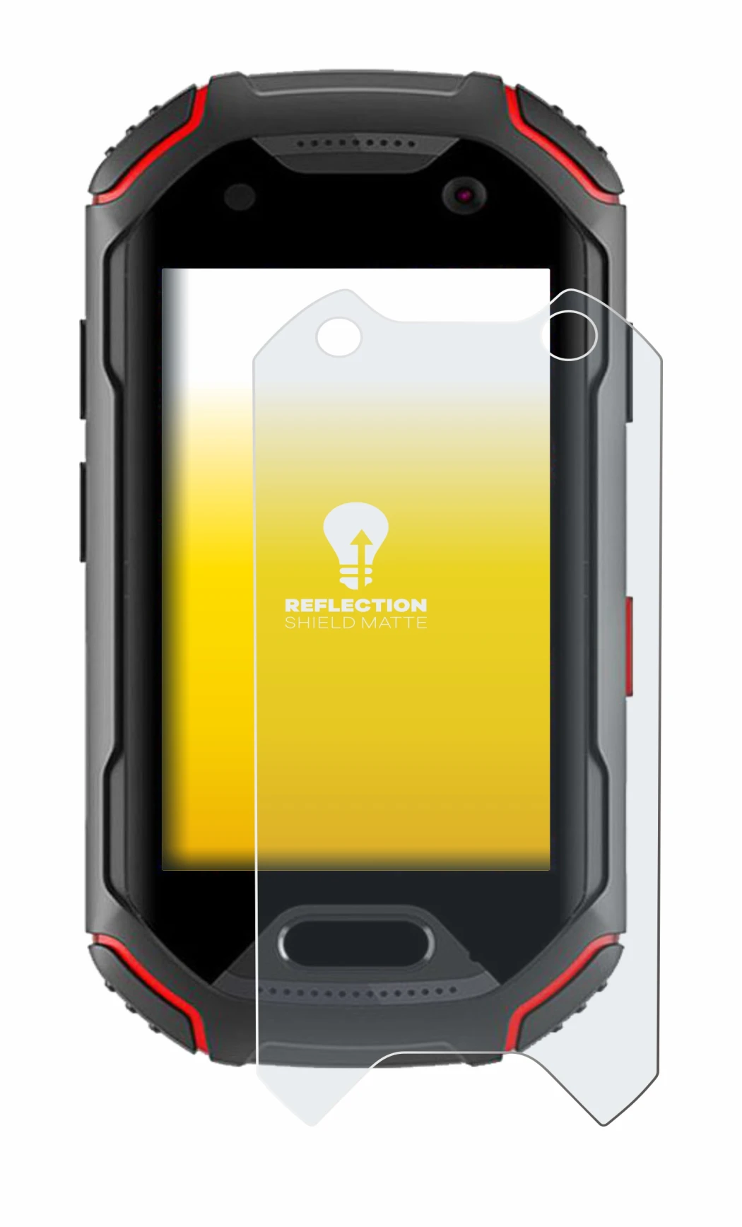 Imagen del dispositivo Unihertz Atom con una amplia variedad de protectores de pantalla.