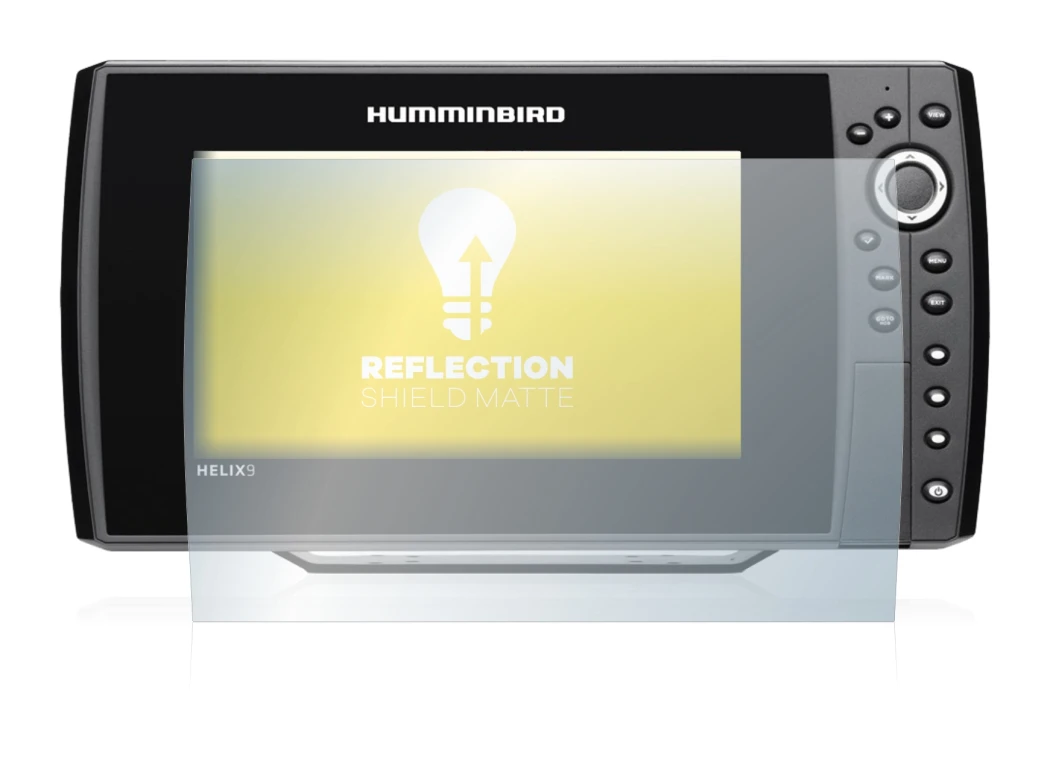 Imagen del dispositivo Humminbird Helix 9 G3N con una amplia variedad de protectores de pantalla.
