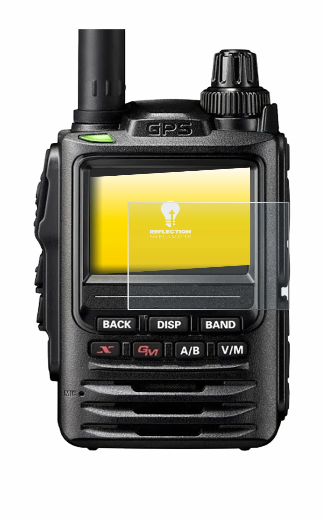 Imagen del dispositivo Yaesu FT-3D con una amplia variedad de protectores de pantalla.