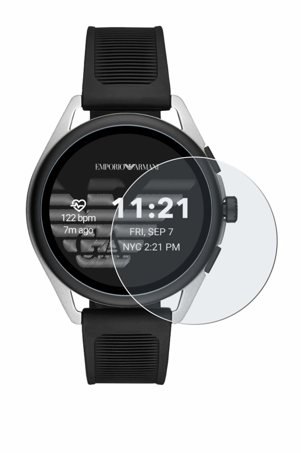 Imagen del dispositivo Emporio Armani Connected Smartwatch 3 con una amplia variedad de protectores de pantalla.