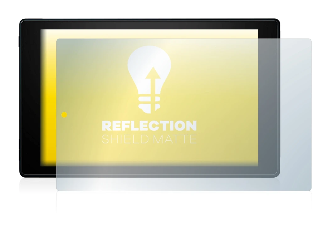 Imagen del dispositivo Amazon Fire HD 10 2019 (9a Gen.) con una amplia variedad de protectores de pantalla.