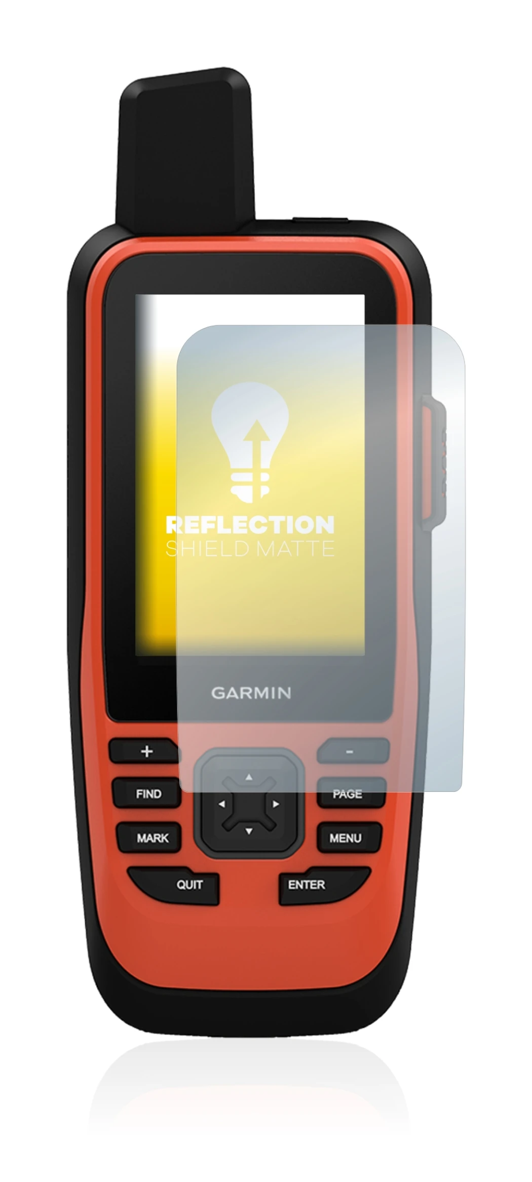 Imagen del dispositivo Garmin GPSMAP 86i con una amplia variedad de protectores de pantalla.