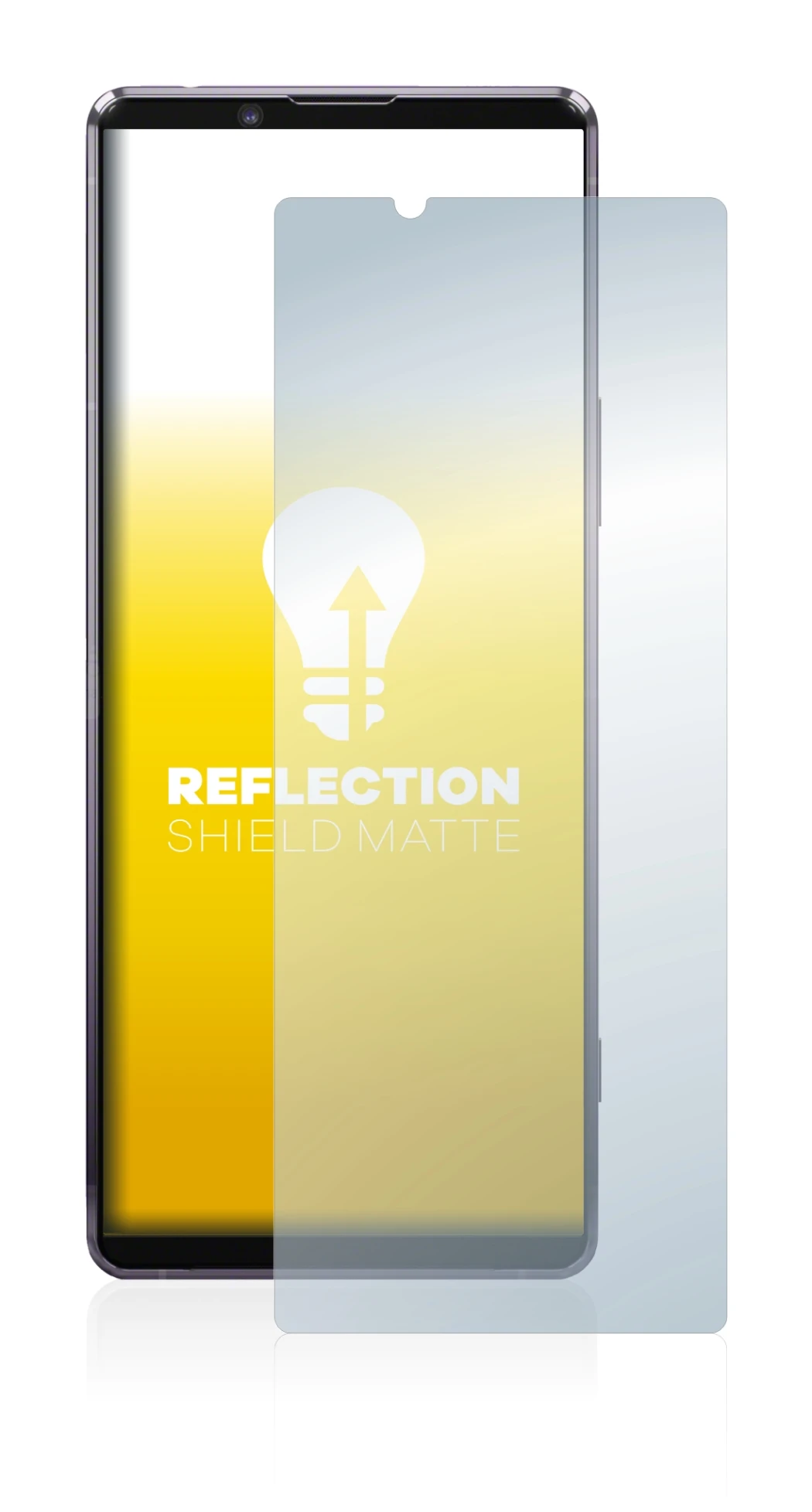 Imagen del dispositivo Sony Xperia 1 II con una amplia variedad de protectores de pantalla.