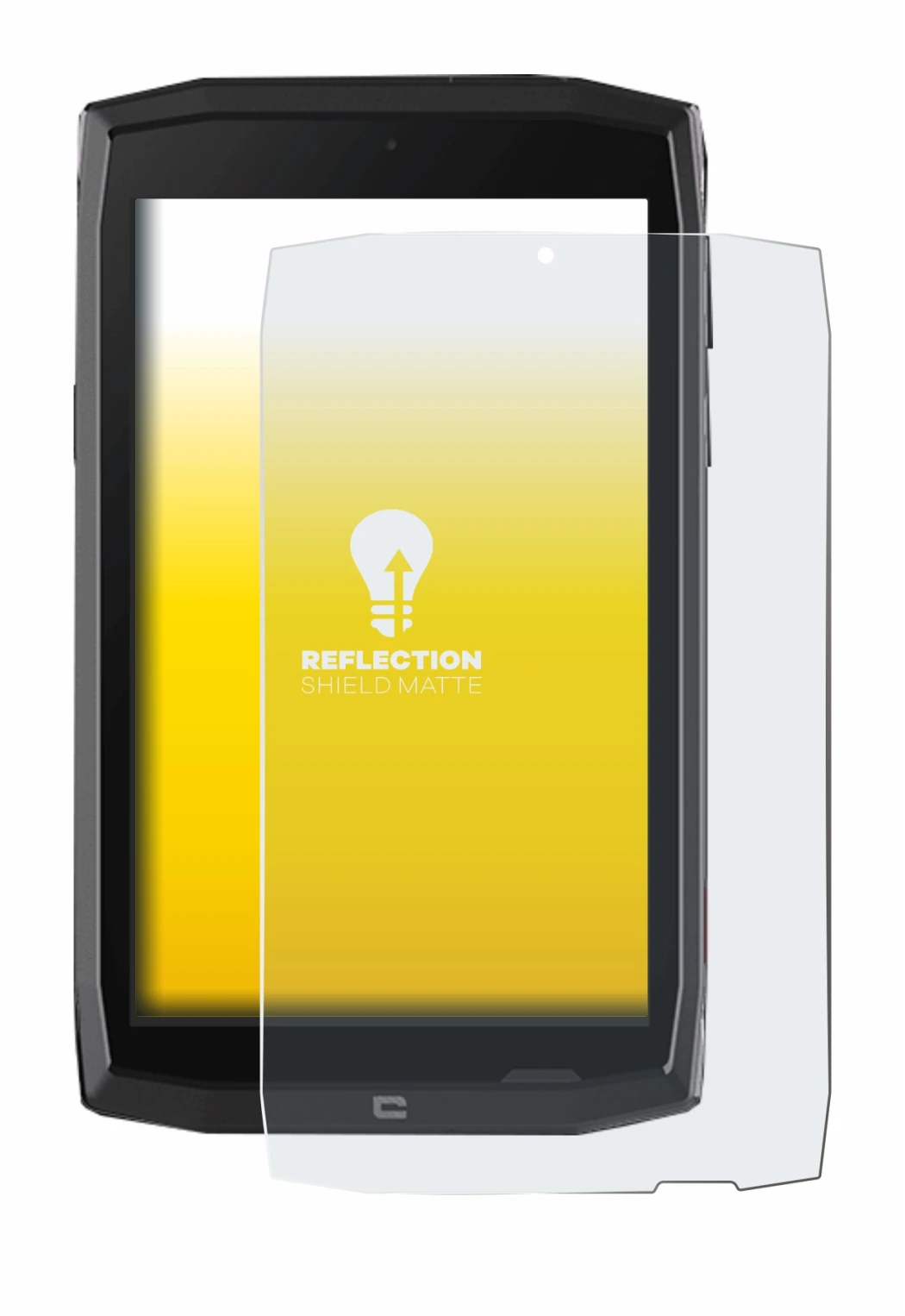 Imagen del dispositivo Crosscall Core T4 con una amplia variedad de protectores de pantalla.