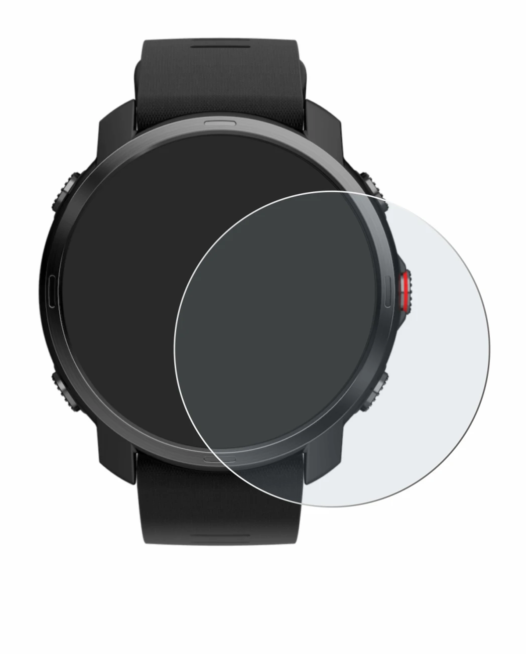 Imagen del dispositivo Polar Grit X con una amplia variedad de protectores de pantalla.
