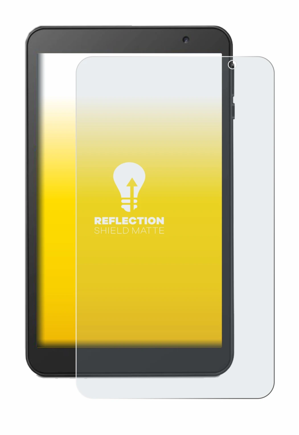 Imagen del dispositivo Vankyo MatrixPad S8 con una amplia variedad de protectores de pantalla.
