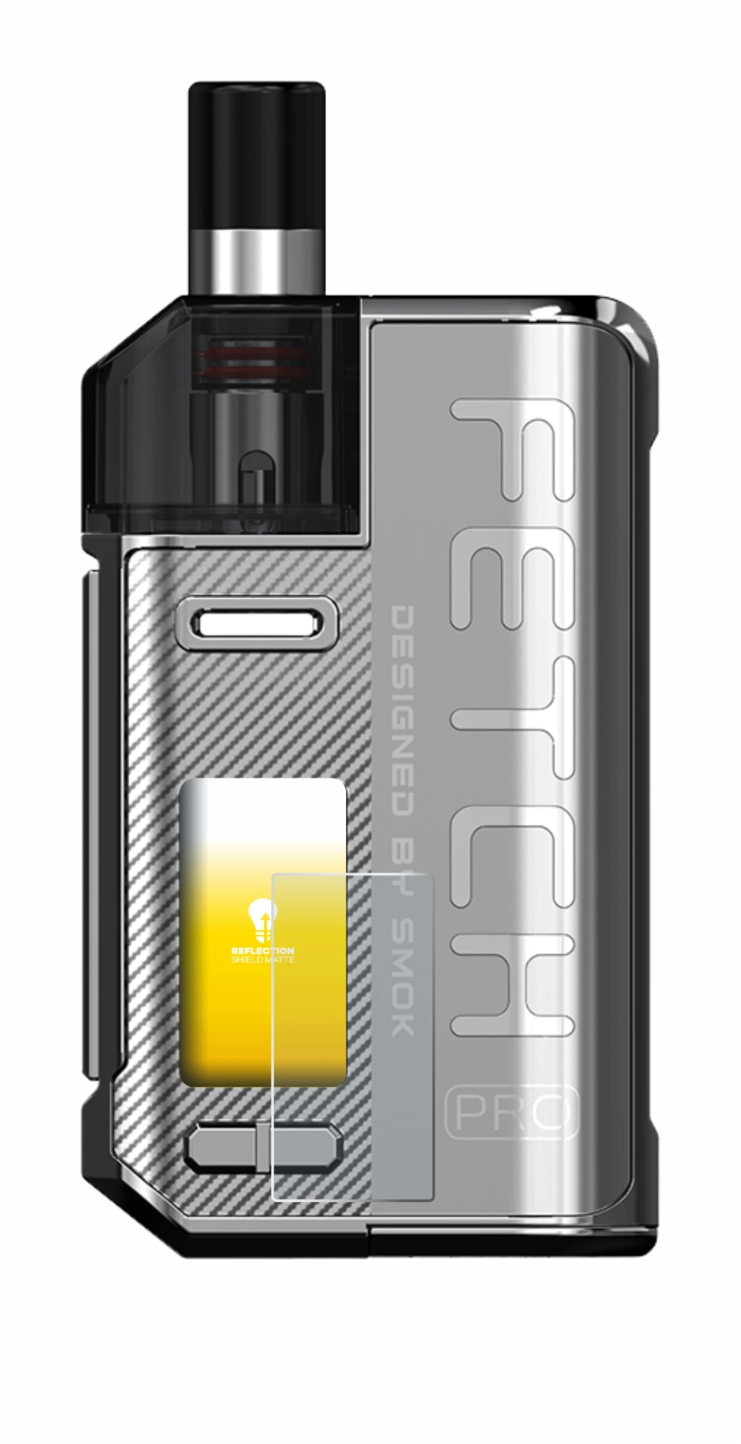Imagen del dispositivo Smok Fetch 80W Pro con una amplia variedad de protectores de pantalla.